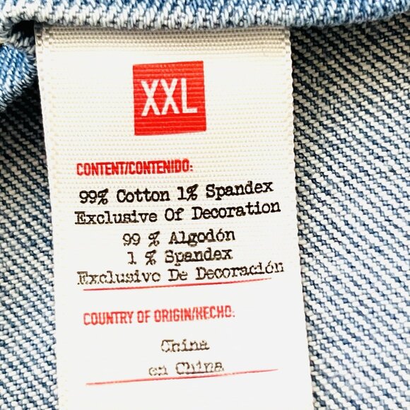 NWT Takepride Women's Blue Rainbow Queen Stretch Denim Shortalls Overalls Sz XXL - Picture 12 of 12